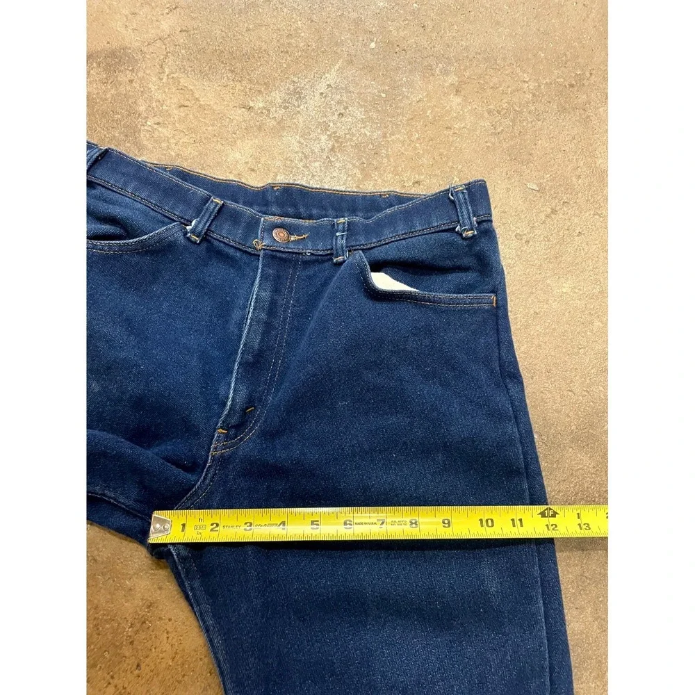 Vintage‎ Levi's Skosh More Room Jeans Mens 32 Blue Denim Dark Wash Straight Leg